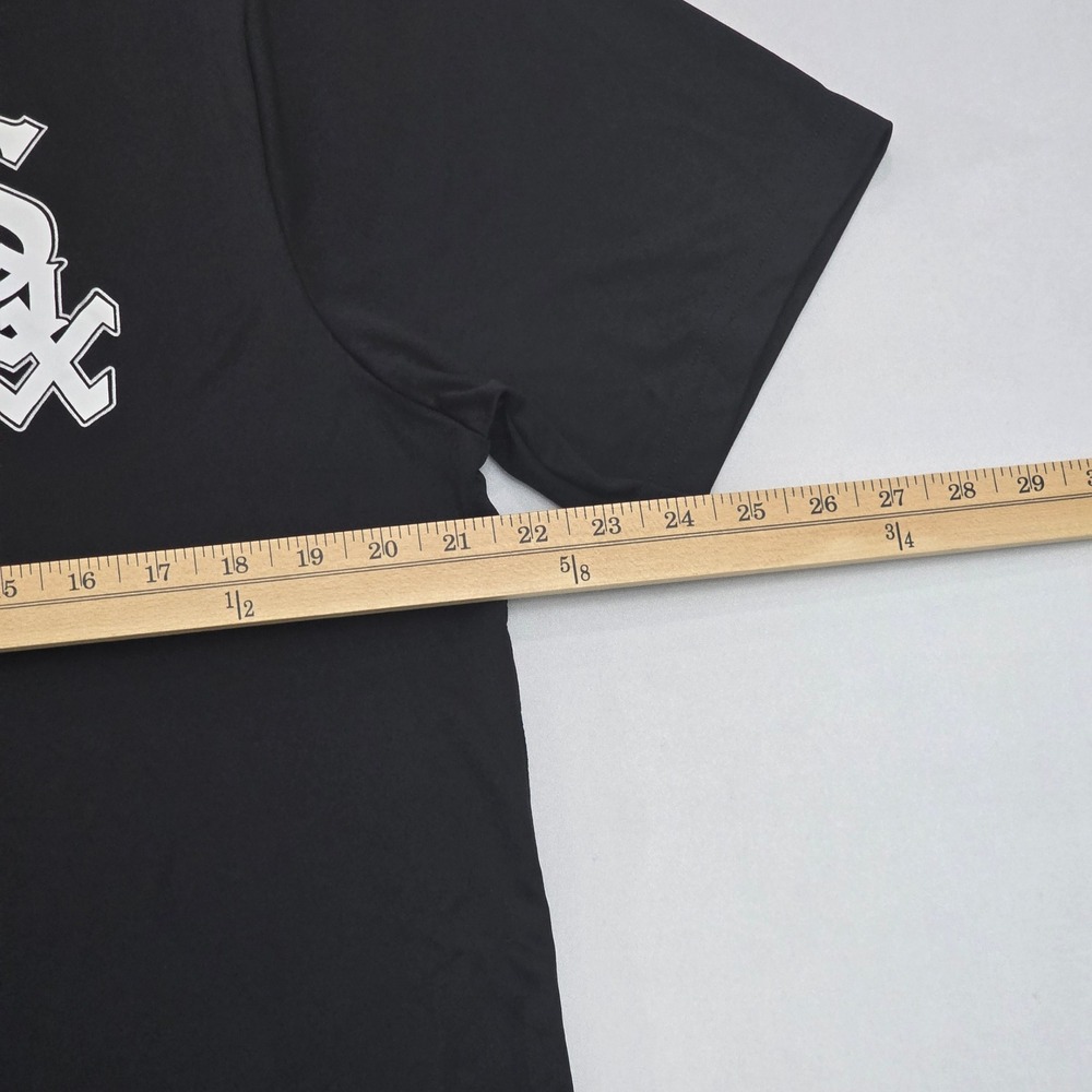 Nike Chicago White Sox MLB Henley Practice Jersey Mens Large Black Short Sleeve - Picture 7 of 11